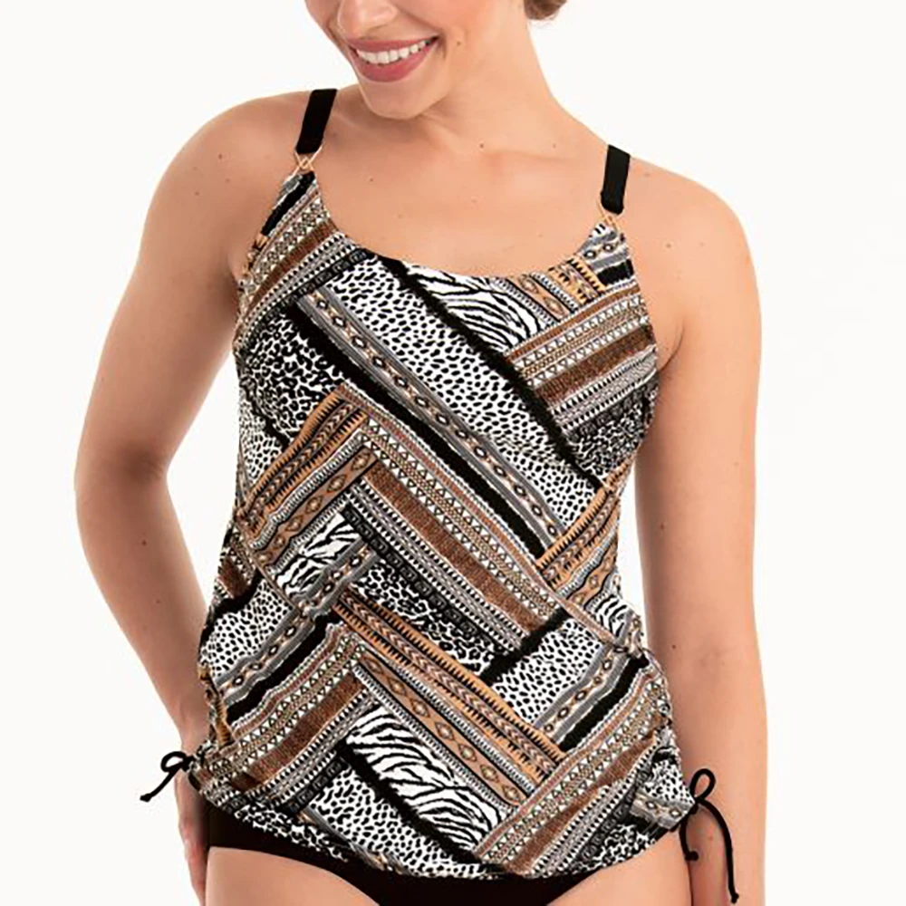 ANITA Latina Mastectomy Tankini Animal 3 ANITA Latina Mastectomy Tankini Animal