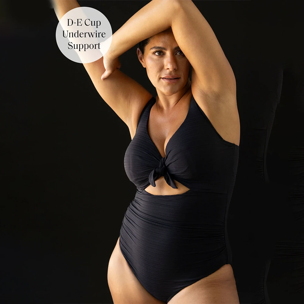 Cezanne D / DD Cup Underwire One Piece Swimsuit Aria Black 7 Cezanne D / DD Cup Underwire One Piece Swimsuit Aria Black - Image 5