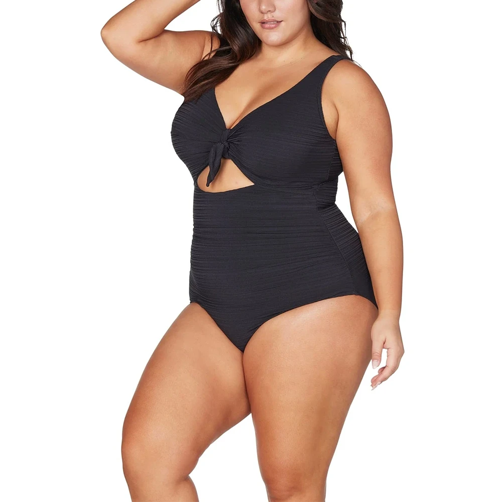 Cezanne D / DD Cup Underwire One Piece Swimsuit Aria Black 4 Cezanne D / DD Cup Underwire One Piece Swimsuit Aria Black - Image 2