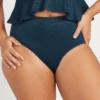 La Traviata Renoir High Waist Bikini Bottom Navy 1 La Traviata Renoir High Waist Bikini Bottom Navy -Fashion Lingerie Store ArtesandsLaTraviataRenoirHighWaistBikiniBottomAT4808LTNavy 1
