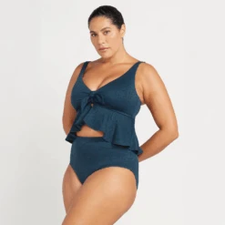 La Traviata Renoir High Waist Bikini Bottom Navy -Fashion Lingerie Store ArtesandsLaTraviataRenoirHighWaistBikiniBottomAT4808LTNavy 3