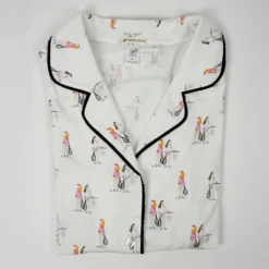 Jolene Long Printed Pajama Set Tennis -Fashion Lingerie Store AspenDreamJoleneLongPrintedPajamaSetBPJSTTennis 1