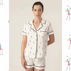 Golfers Short Pajama Set 9 Golfers Short Pajama Set -Fashion Lingerie Store AspenDreamsGolfersShortPajamaSetBSHPJ 4