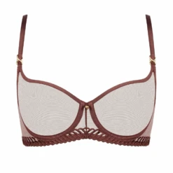 Aubade Sheer Emotion Half Cup Sepia -Fashion Lingerie Store AubadeSheerEmotionHalfCupSepia4MF141