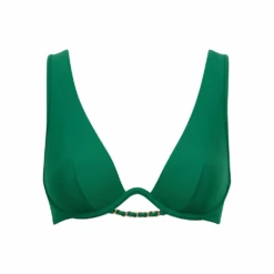 Aubade Sparkling Treasure Single-wire Triangle Bra Palm Green 11 Aubade Sparkling Treasure Single-wire Triangle Bra Palm Green -Fashion Lingerie Store AubadeSparklingTreasureSingle wireTriangleBra4PM12PalmGreen 2