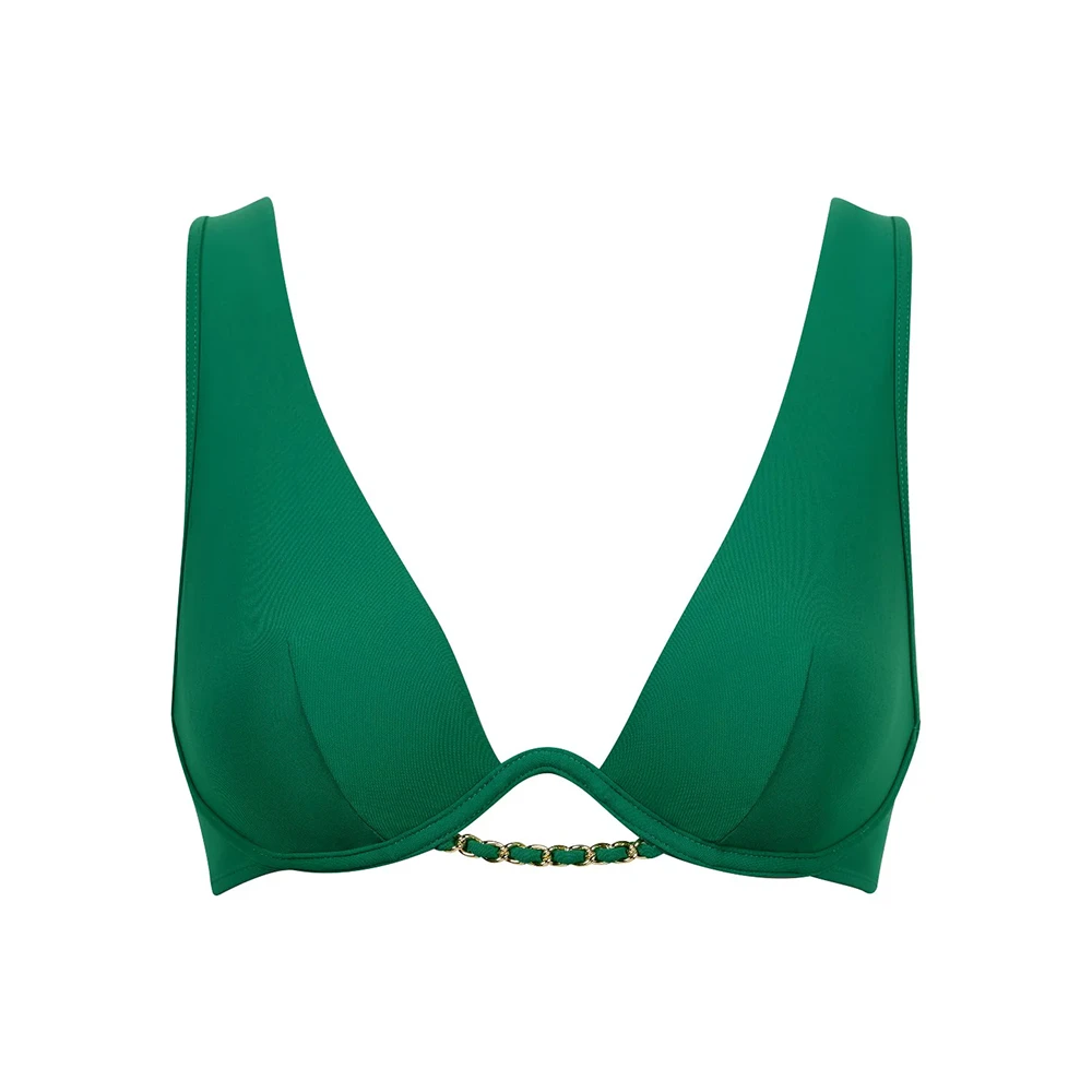 Aubade Sparkling Treasure Single-wire Triangle Bra Palm Green 7 Aubade Sparkling Treasure Single-wire Triangle Bra Palm Green - Image 5