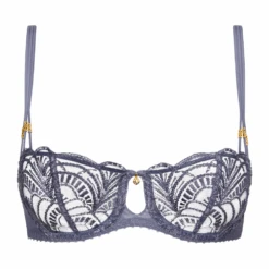 Aubade Vibes Underwired Balconette Bra Denim 13 Aubade Vibes Underwired Balconette Bra Denim -Fashion Lingerie Store AubadeVibesUnderwiredBalconetteBra2BF14Denim 2