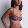 Aubade Vibes Underwired Balconette Bra Denim 2 Aubade Vibes Underwired Balconette Bra Denim -Fashion Lingerie Store AubadeVibesUnderwiredBalconetteBra2BF14Denim 3