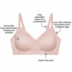 B.wow'd Lace Wire Free Bra -Fashion Lingerie Store B.Tempt db.wow dLaceWireFreeBra952587BraletteBlushandNight4