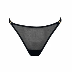 Nara Mesh Thong Black -Fashion Lingerie Store BordelleNaraThongBlack 1