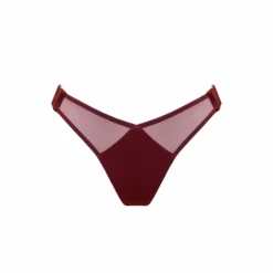 Syra Wide Strap Thong Morello -Fashion Lingerie Store BordelleSyraWideStrapThongSS25T04MMorello 1