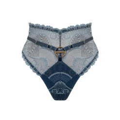 Tierra High Waist Thong Denim 14 Tierra High Waist Thong Denim -Fashion Lingerie Store BordelleTierraHighWaistThongSS25T02DMDenim8