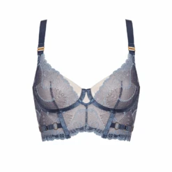 Tierra Longline Bodice Bra Denim 14 Tierra Longline Bodice Bra Denim -Fashion Lingerie Store BordelleTierraLonglineBodiceBraSS25B01DMDenim7