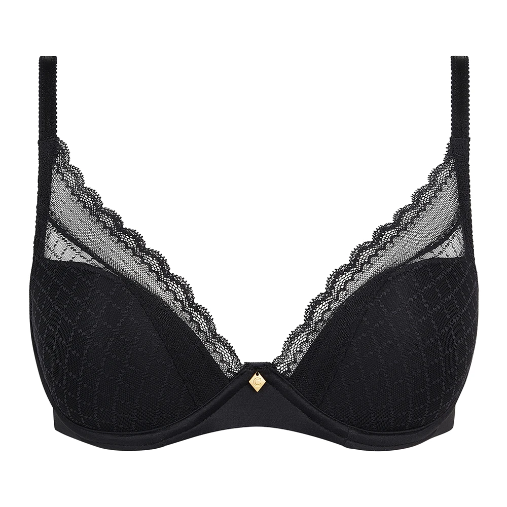 Chantelle Norah Chic Plunge T-Shirt Bra Black 6 Chantelle Norah Chic Plunge T-Shirt Bra Black - Image 4
