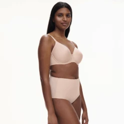 Chantelle Comfort Chic Back Smoothing T-Shirt Bra Rose -Fashion Lingerie Store ChantelleComfortChicBackSmoothingT shirtBra18JNRose2