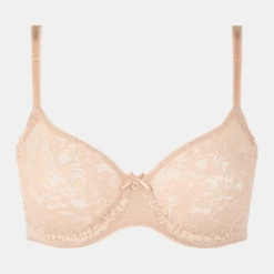 Chantelle Maris Lace Full Coverage Unlined Bra Nude Blush 9 Chantelle Maris Lace Full Coverage Unlined Bra Nude Blush -Fashion Lingerie Store ChantelleMarisLaceFullCoverageUnlinedBraC16INudeBlush 2