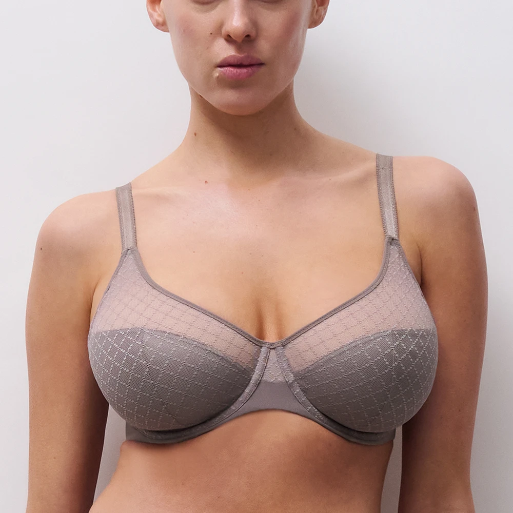 Chantelle Norah Chic Flex Fit Full Coverage Unlined Bra Bronzed Taupe 3 Chantelle Norah Chic Flex Fit Full Coverage Unlined Bra Bronzed Taupe