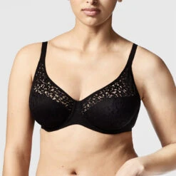 Chantelle Norah Comfort Flex Fit Full Coverage Unlined Bra Black