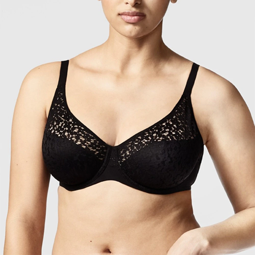 Chantelle Norah Comfort Flex Fit Full Coverage Unlined Bra Black 3 Chantelle Norah Comfort Flex Fit Full Coverage Unlined Bra Black