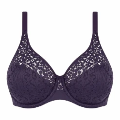 Chantelle Norah Comfort Underwire Bra Fatal Violet -Fashion Lingerie Store ChantelleNorahComfortUnderwireBra13F1FatalViolet