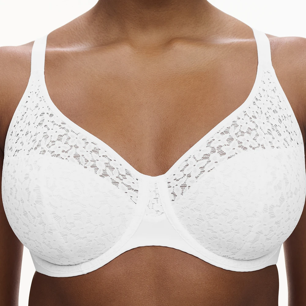 Chantelle Norah Flex Fit Full Coverage Unlined Bra White 3 Chantelle Norah Flex Fit Full Coverage Unlined Bra White