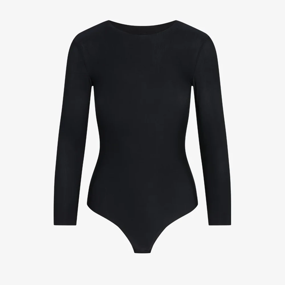 Commando Butter 3/4 Sleeve Crewneck Bodysuit In Black 6 Commando Butter 3/4 Sleeve Crewneck Bodysuit In Black - Image 4