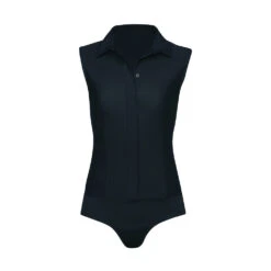 Commando Classic Sleeveless Button Down Bodysuit 11 Commando Classic Sleeveless Button Down Bodysuit -Fashion Lingerie Store CommandoClassicButtonDownBDS206Blackp