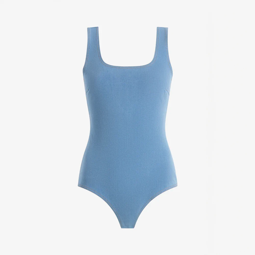 Commando Do It All Denim Squareneck Bodysuit 5 Commando Do It All Denim Squareneck Bodysuit - Image 3