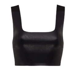 Commando Faux Leather Squareneck Crop Top Basic Colors 11 Commando Faux Leather Squareneck Crop Top Basic Colors -Fashion Lingerie Store CommandoFauxLeatherCropTopFLT100BlackP