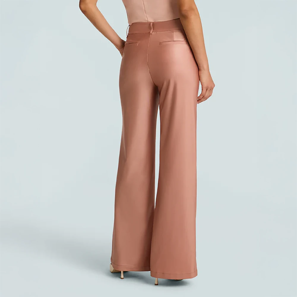 Commando Matte Metallic Wide Leg Trouser Desert Rose 4 Commando Matte Metallic Wide Leg Trouser Desert Rose - Image 2