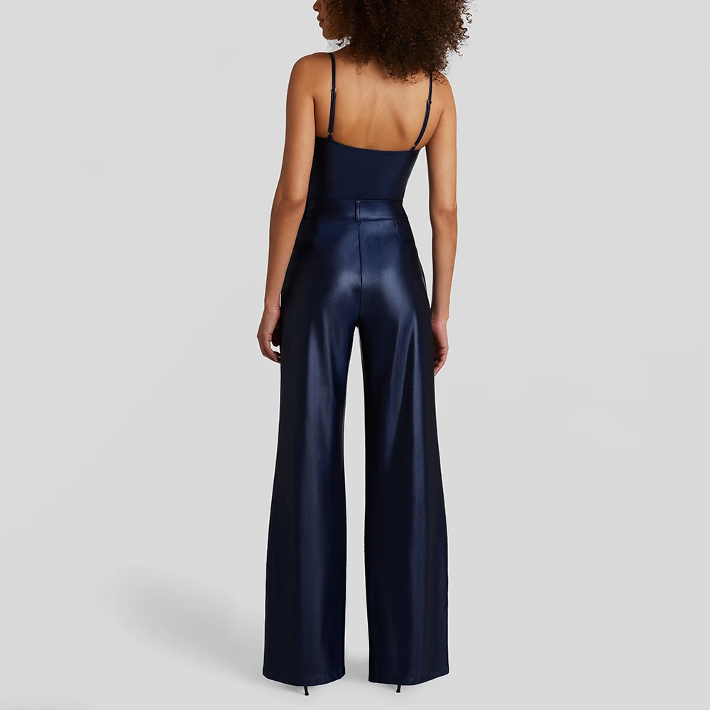 Commando Matte Metallic Wide Leg Trouser Sapphire 4 Commando Matte Metallic Wide Leg Trouser Sapphire - Image 2
