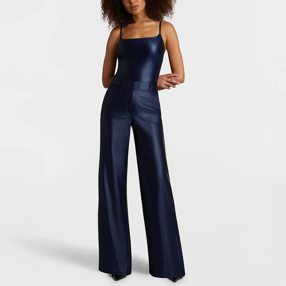 Commando Matte Metallic Wide Leg Trouser Sapphire 3 Commando Matte Metallic Wide Leg Trouser Sapphire