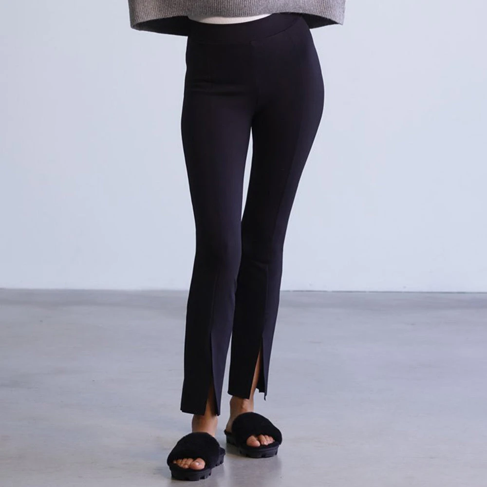 Commando Neoprene Split Front Pant Black 3 Commando Neoprene Split Front Pant Black