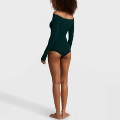 Commando Off The Shoulder Bodysuit -Fashion Lingerie Store CommandoOfftheShoulderBodysuitKT074Juniper 3