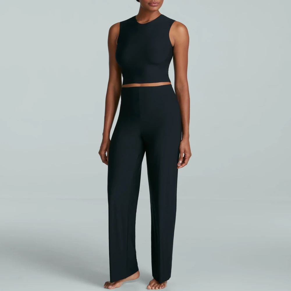 Commando Butter Wide Leg Pull On Pant Black 3 Commando Butter Wide Leg Pull On Pant Black