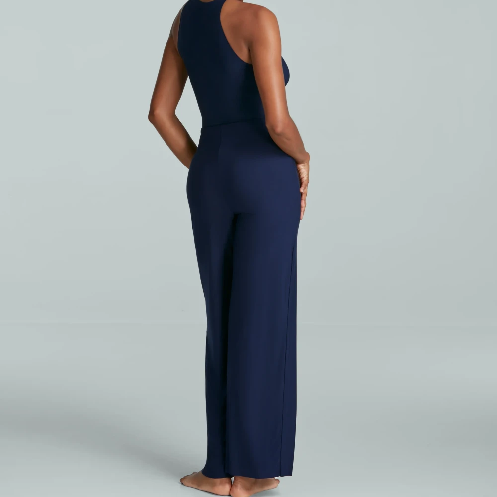 Commando Butter Wide Leg Pull On Pant Navy 4 Commando Butter Wide Leg Pull On Pant Navy - Image 2