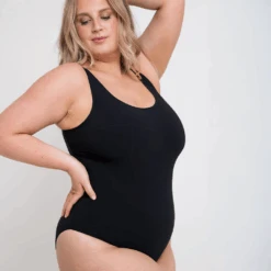 Curvy Kate Deep Dive Non-Wired Swimsuit Black -Fashion Lingerie Store CurvyKateDeepDiveNon WiredSwimsuitCS028606Black 6