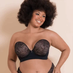 Curvy Kate Hey Girls SuperPlunge Strapless Multiway Bra Black/Latte 14 Curvy Kate Hey Girls SuperPlunge Strapless Multiway Bra Black/Latte -Fashion Lingerie Store CurvyKateHeyGirlsSuperPlungeStraplessMultiwayBraCK071108BlackLatte 1