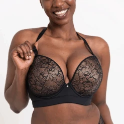 Curvy Kate Hey Girls SuperPlunge Strapless Multiway Bra Black/Latte