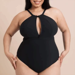 Curvy Kate Zip Tide Non-Wired Multiway Swimsuit Black