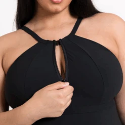 Curvy Kate Zip Tide Non-Wired Multiway Swimsuit Black -Fashion Lingerie Store CurvyKateZipTideNon WiredMultiwaySwimsuitCS035606Black 8