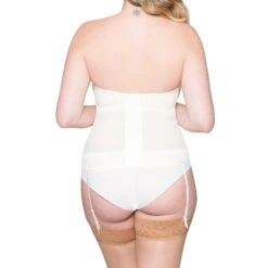 Curvy Kate Luxe Ivory Strapless Basque Ck17707 Ivory -Fashion Lingerie Store Curvy Kate Luxe Basque Bustier CK17707Ivory Petticoat Fair B