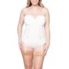 Curvy Kate Luxe Ivory Strapless Basque Ck17707 Ivory 1 Curvy Kate Luxe Ivory Strapless Basque Ck17707 Ivory -Fashion Lingerie Store Curvy Kate Luxe Basque Bustier CK17707Ivory Petticoat Fair F