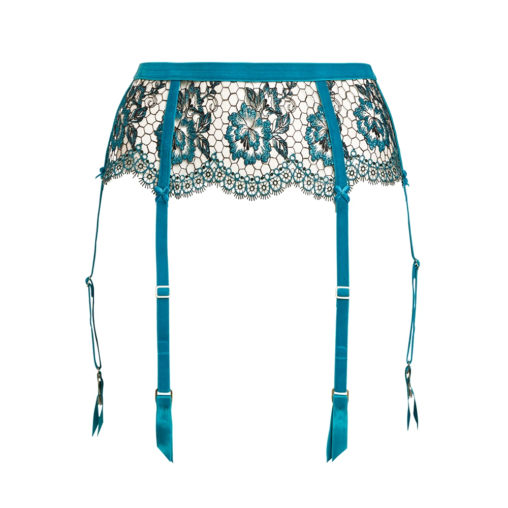 Evelina Suspender Peacock 5 Evelina Suspender Peacock - Image 3