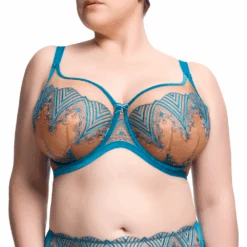 Fortunia Curve Underwire Bra Mosaic Blue