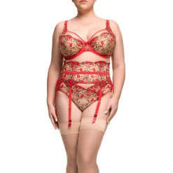 Rosewyn Hi Cut Brief Flame 7 Rosewyn Hi Cut Brief Flame -Fashion Lingerie Store DitaVonTeeseRosewynHiCutBriefD21044Flame 1