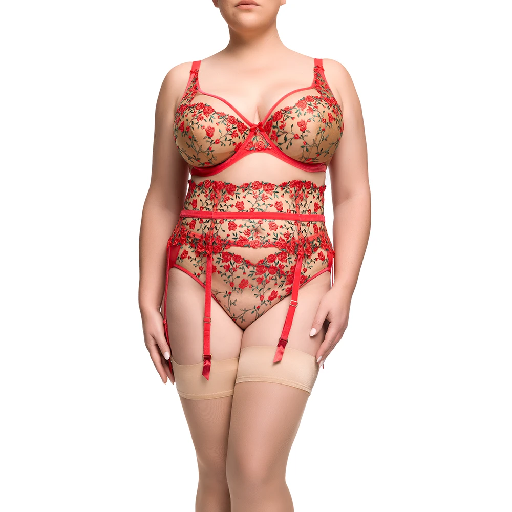 Rosewyn Hi Cut Brief Flame 5 Rosewyn Hi Cut Brief Flame - Image 3