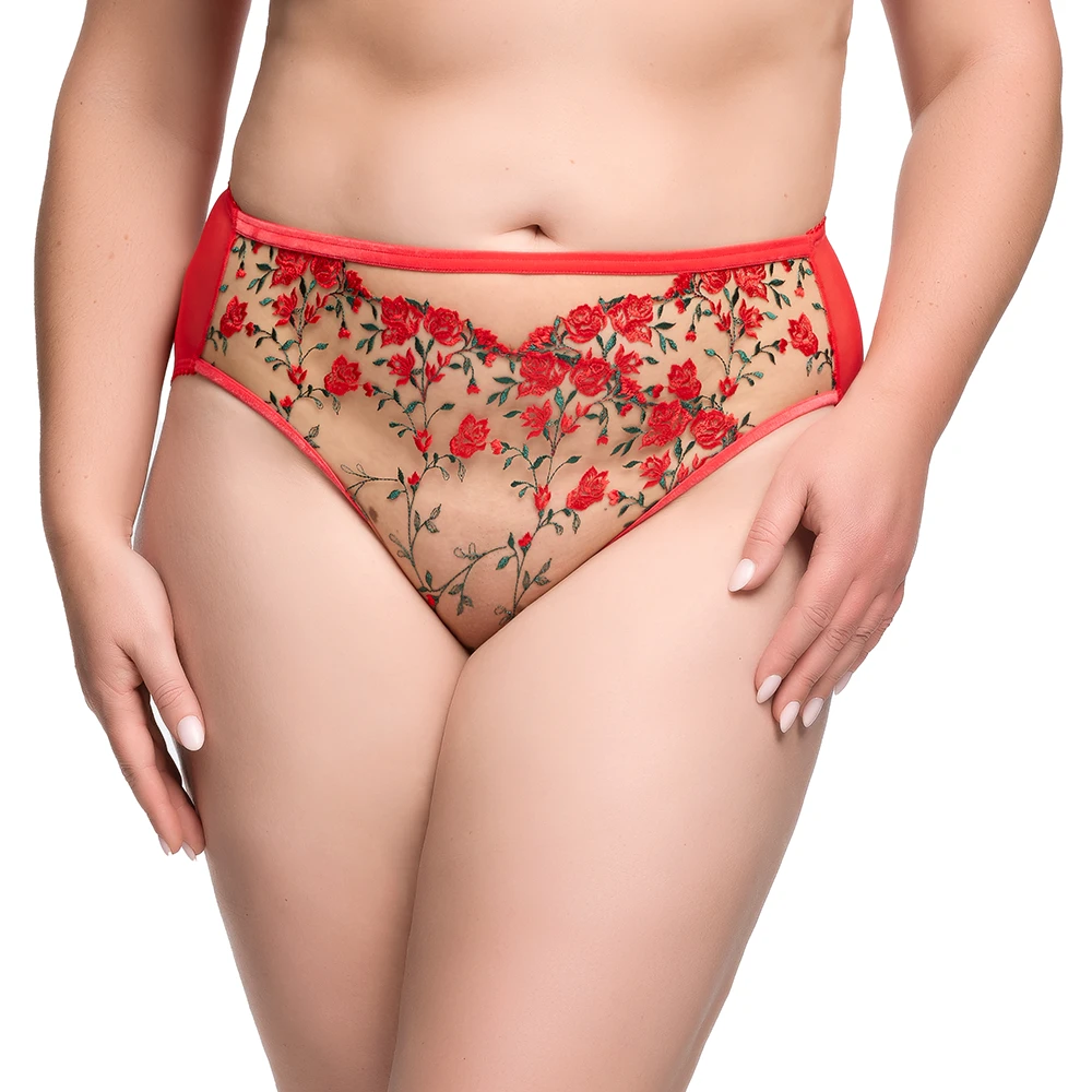 Rosewyn Hi Cut Brief Flame 3 Rosewyn Hi Cut Brief Flame