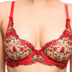 Rosewyn Plunge Bra Flame 7 Rosewyn Plunge Bra Flame -Fashion Lingerie Store DitaVonTeeseRosewynPlungeBraD57044Flame 1