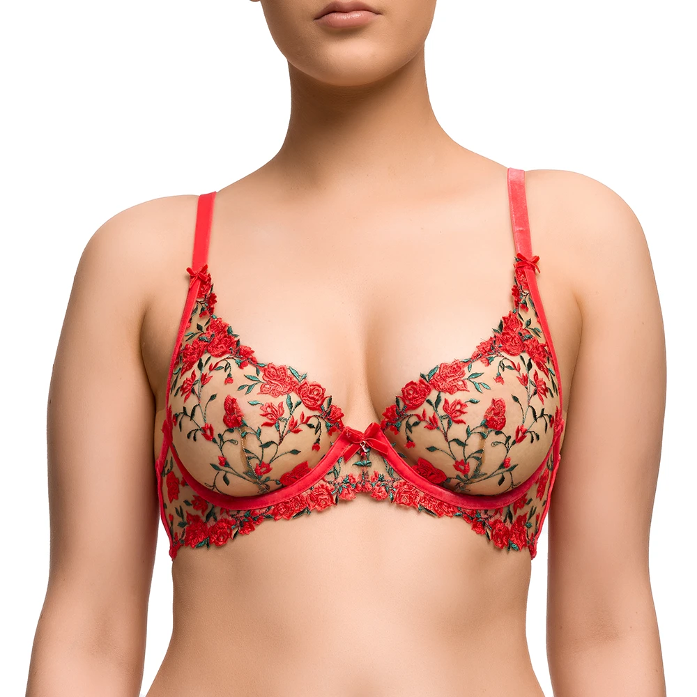 Rosewyn Plunge Bra Flame 3 Rosewyn Plunge Bra Flame